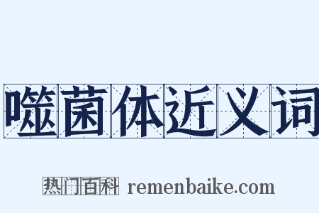 噬菌体近义词是什么意思的图片